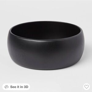 Threshold 118oz Black Acacia Serving Bowl